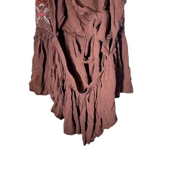 Boho country Shyanne Women's Tie Back Embellished Tank Size XL - Picture 7 of 11